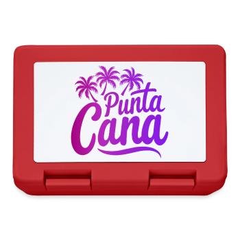 Punta Cana Karibik Urlaub mit Palmen - Brotdose - Rot - Vorne
