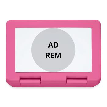 Text des Graukreis-Emblems - Brotdose - Pink - Vorne