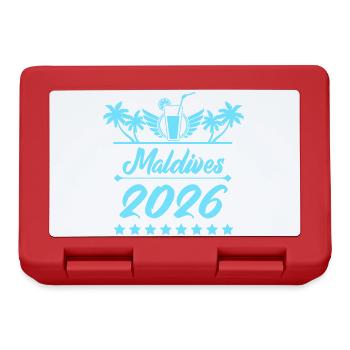 Rêve de plage Maldives 2026 - Boîte à goûter - rouge - Devant