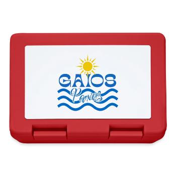 Gaios Paxos Soleil et Vagues - Boîte à goûter - rouge - Devant