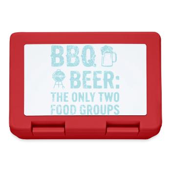 T-shirt barbecue, sweat à capuche pour les maîtres du grill et les fans de grill - Boîte à goûter - rouge - Devant