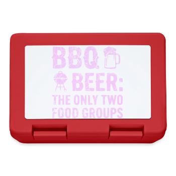 T-shirt barbecue, sweat à capuche, idée cadeau pour Grill Master - Boîte à goûter - rouge - Devant