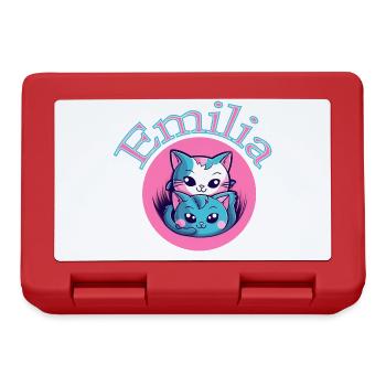 Emilia Cat Duet - Lunchbox - red - Front