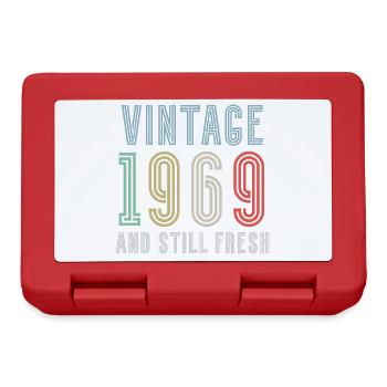 1969 Vintage - Brotdose - Rot - Vorne