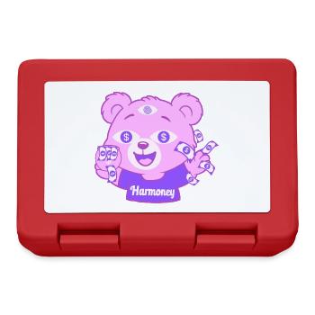 Harmoney Teddy - Boîte à goûter - rouge - Devant