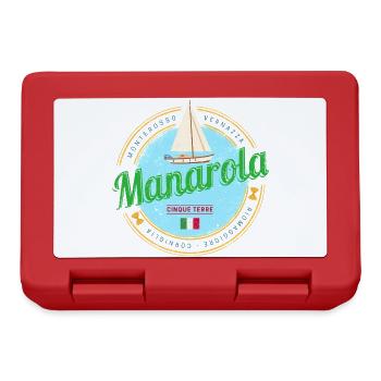 Manarola Cinque Terre La Spezia Italy Souvenir - Lunchbox - red - Front