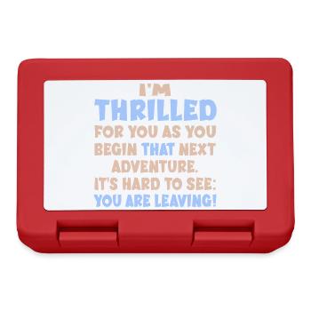 Goodbye Farewell Job - Lunchbox - red - Front
