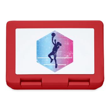 Basketball Girl Vintage - Lunchbox - red - Front