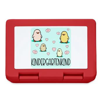 Kindergartenkind Küken Kleinkinder - Brotdose - Rot - Vorne