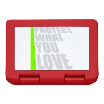 Protect What You Love Nature Protection Statement Logo - Lunchbox - red - Front