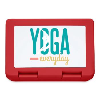 Yoga - Boîte à goûter - rouge - Devant