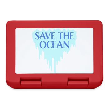 Save The Ocean Ocean Activism Environment Statement - Lunchbox - red - Front