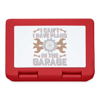 Garage Plans Tool Humor - Lunchbox - red - Front