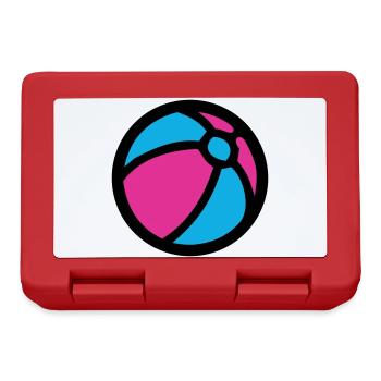 Wasserball Strand Sommer Icon - Brotdose - Rot - Vorne
