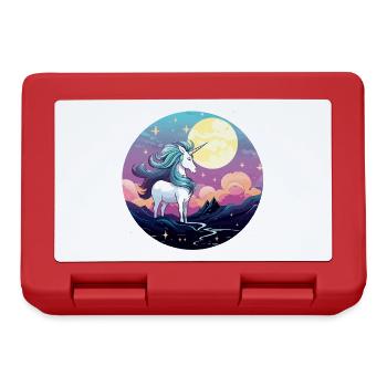 Magie de la Licorne de la Nuit au Clair de Lune - Boîte à goûter - rouge - Devant