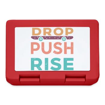 Drop Push Rise Skateboard - Lunchbox - red - Front