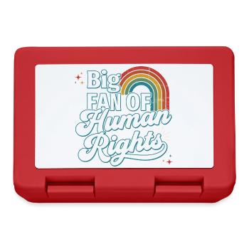 Pride Month LGBTQ - Big Fan of Human Rights - Lunchbox - red - Front