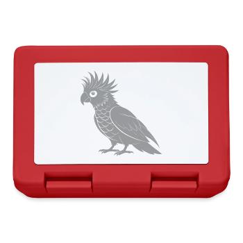 cacatoès - Boîte à goûter - rouge - Devant