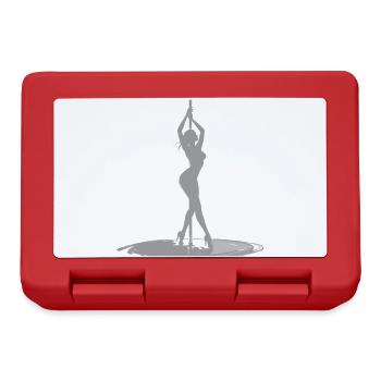 Pole Dance Silhouette Woman in High Heels Design - Lunchbox - red - Front
