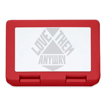 Love Them Anyway Inspirational Unconditional Love - Lunchbox - red - Front