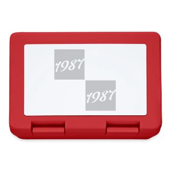1987 Legends Italic Squares - Lunchbox - red - Front