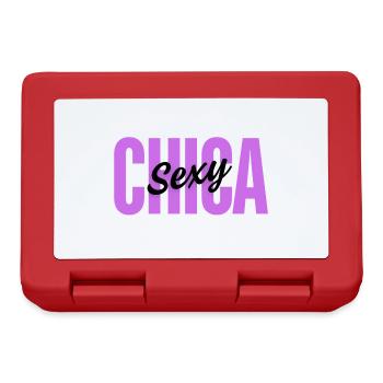 Sexy GIRL | Minimalist typographic design - Lunchbox - red - Front
