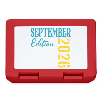 Naissance du bébé en septembre 2026 - Boîte à goûter - rouge - Devant