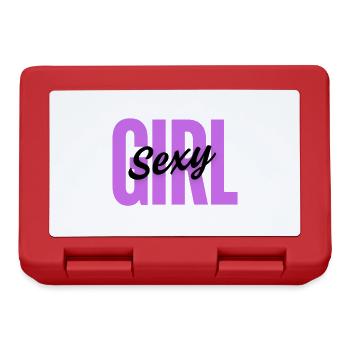 Sexy Girl – Fun Feminine Design - Lunchbox - red - Front