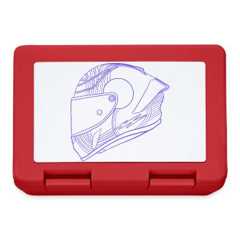Neon Purple Helmet - Visor - Lunchbox - red - Front