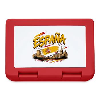 Spain Spanish Flag Espana Graphic  - Boîte à goûter - rouge - Devant