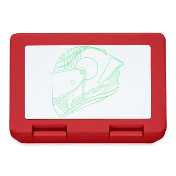 Helm - Brotdose - Rot - Vorne