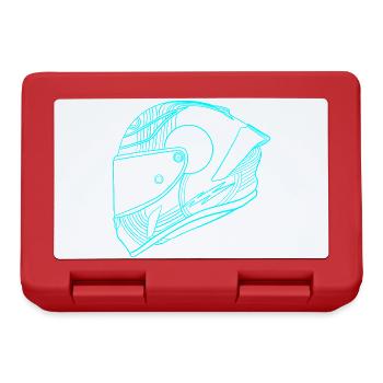 Helm - Brotdose - Rot - Vorne