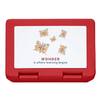 Wonder is where learning begins - Lunchbox - red - Front