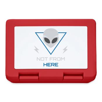 Alien UFO Sci-Fi Outsider - Brotdose - Rot - Vorne