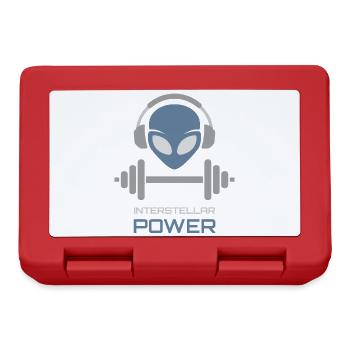 Powerlifting Alien Fitness Gym - Brotdose - Rot - Vorne