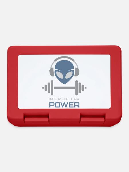 Powerlifting Alien Fitness Gym - Brotdose - Rot