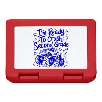 I'm Ready to Crush Second Grade - Monster-Truck - Lunchbox - red - Front