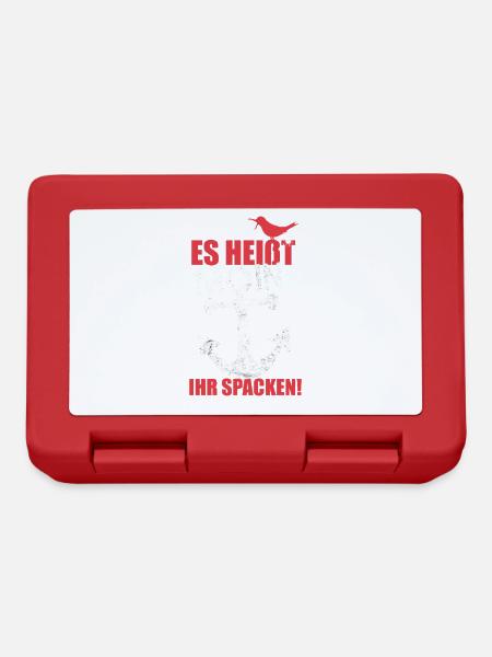 es_heisst_moin-_spacken - Brotdose - Rot