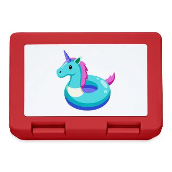 Unicorn Pool Toy - Lunchbox - red - Front