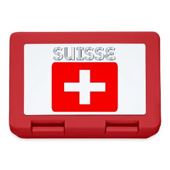 Schweiz - Brotdose - Rot - Vorne