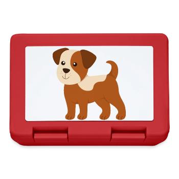 Baby Hund - Brotdose - Rot - Vorne