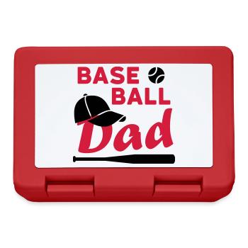 Baseball dad (Spielball, Baseballkappe, Baseballsc - Brotdose - Rot - Vorne
