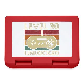 Level 30 freigeschaltet Geburtstagsgeschenk 30 Jahre - Brotdose - Rot - Vorne