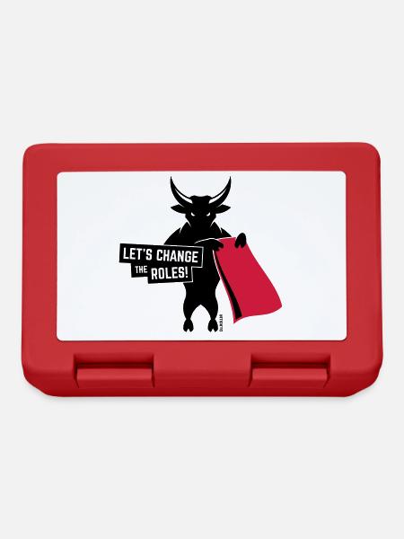 Let’s Change The Roles! (Contre La Tauromachie 2C) - Boîte à goûter - rouge