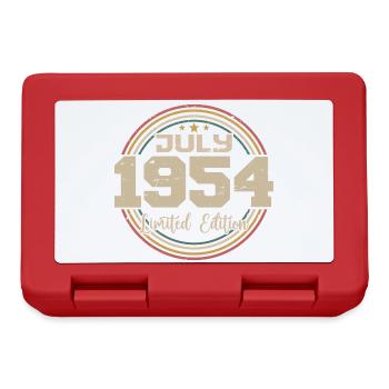 1954 Anniversaire Juillet 1954 Cadeau Juillet 1954 - Boîte à goûter - rouge - Devant