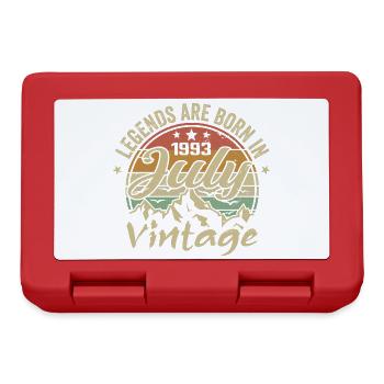 Vintage July 1993 Birthday July 1993 - Lunchbox - red - Front
