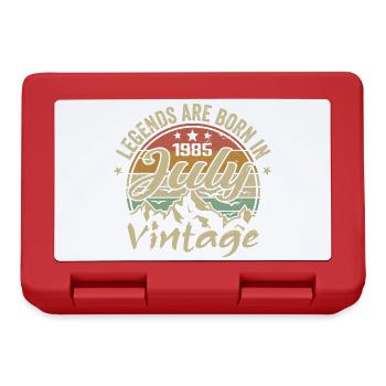 Vintage July 1985 Birthday July 1985 - Lunchbox - red - Front