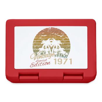 Jahrgang 1971 Geburtstagsgeschenk 1971 Retro 1971 - Brotdose - Rot - Vorne