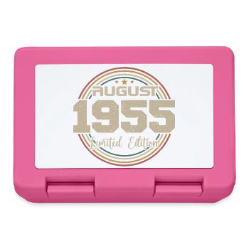Millésime Né(e) Août 1955 Cadeau Anniversaire 1955 - Boîte à goûter - rose - Devant