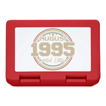 Millésime Né(e) Août 1995 Cadeau Anniversaire 1995 - Boîte à goûter - rouge - Devant